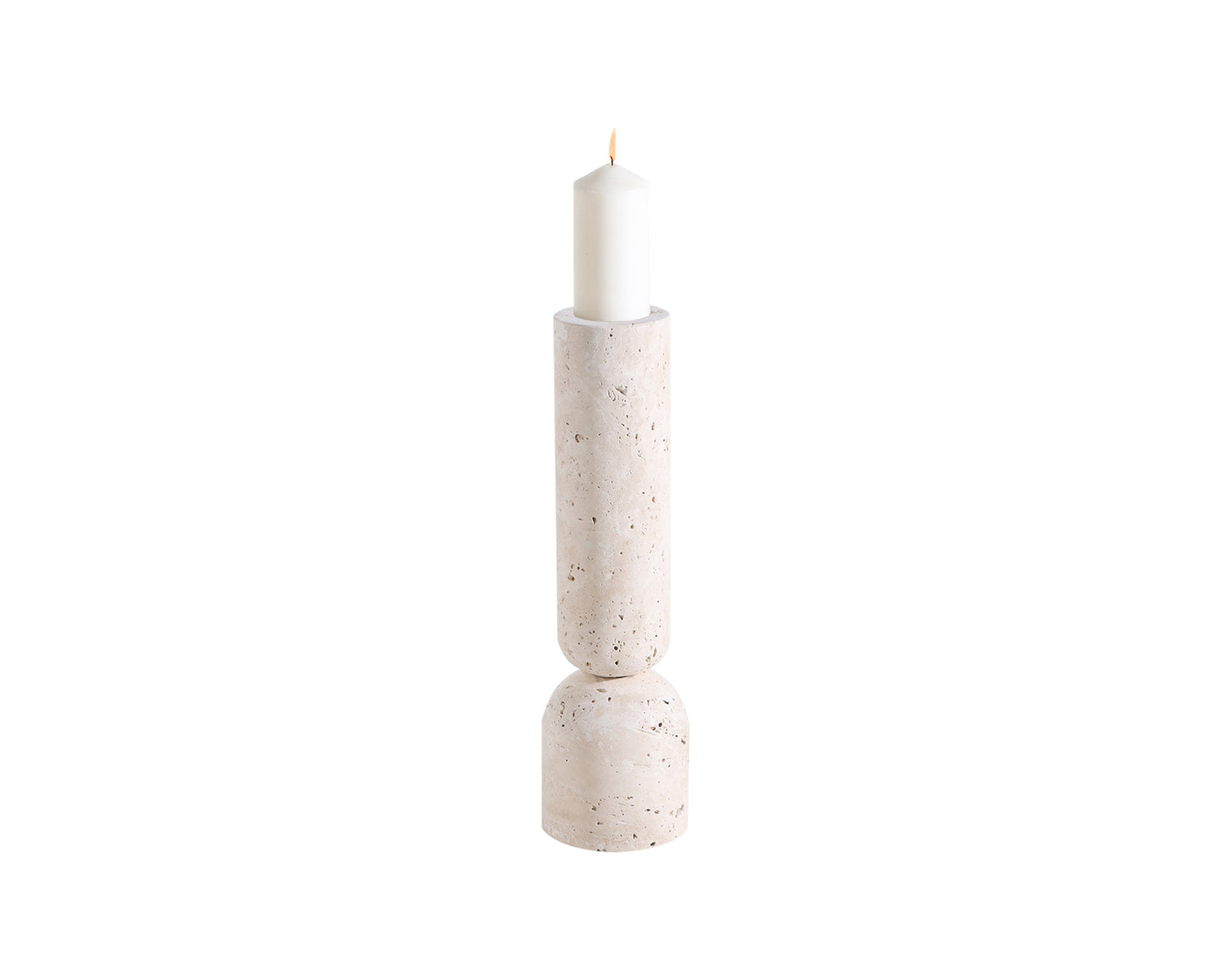 Lewes Marble Candle Holder - Large