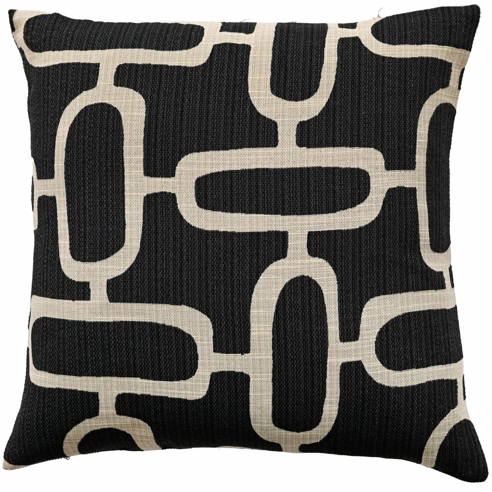 Edison Black Cushion Cover &amp; Inner (50x50)