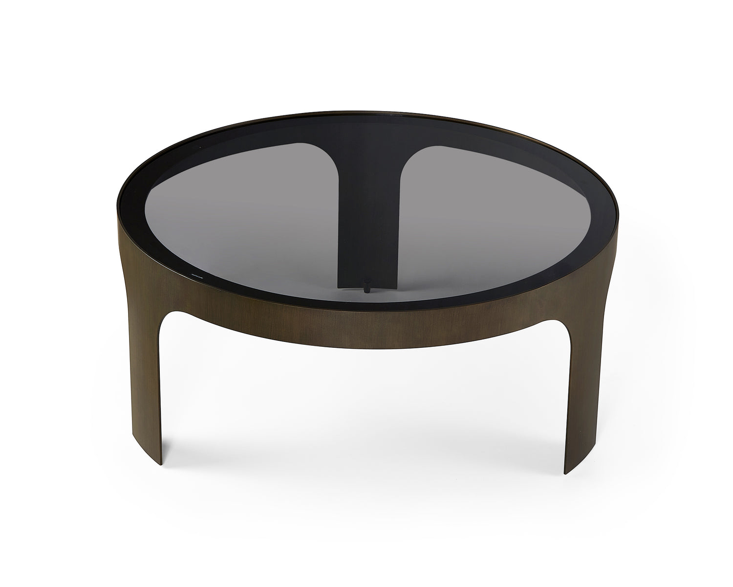 Arch coffee table – antique bronze/smoked black