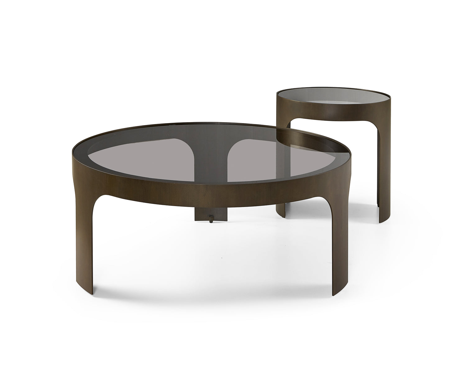 Arch coffee table – antique bronze/smoked black