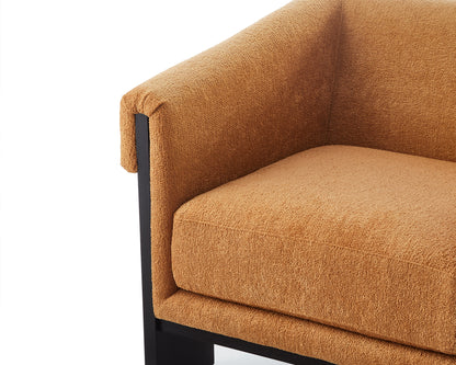 Maplin occasional chair – lander ochre/matt black