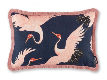 Oriental Birds Cushion Navy, Paloma Home