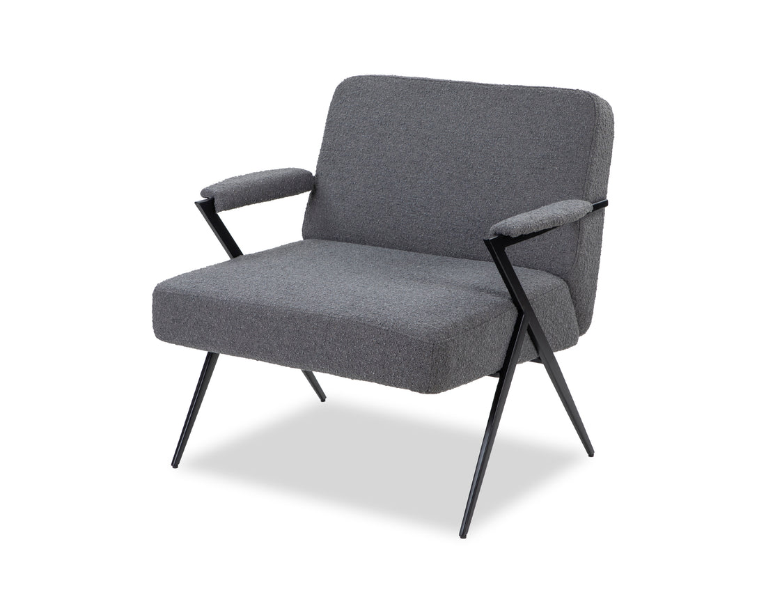 Ponti occasional chair – boucle grey