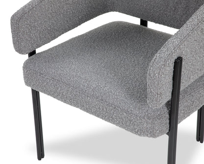 Tatler dining chair – boucle grey